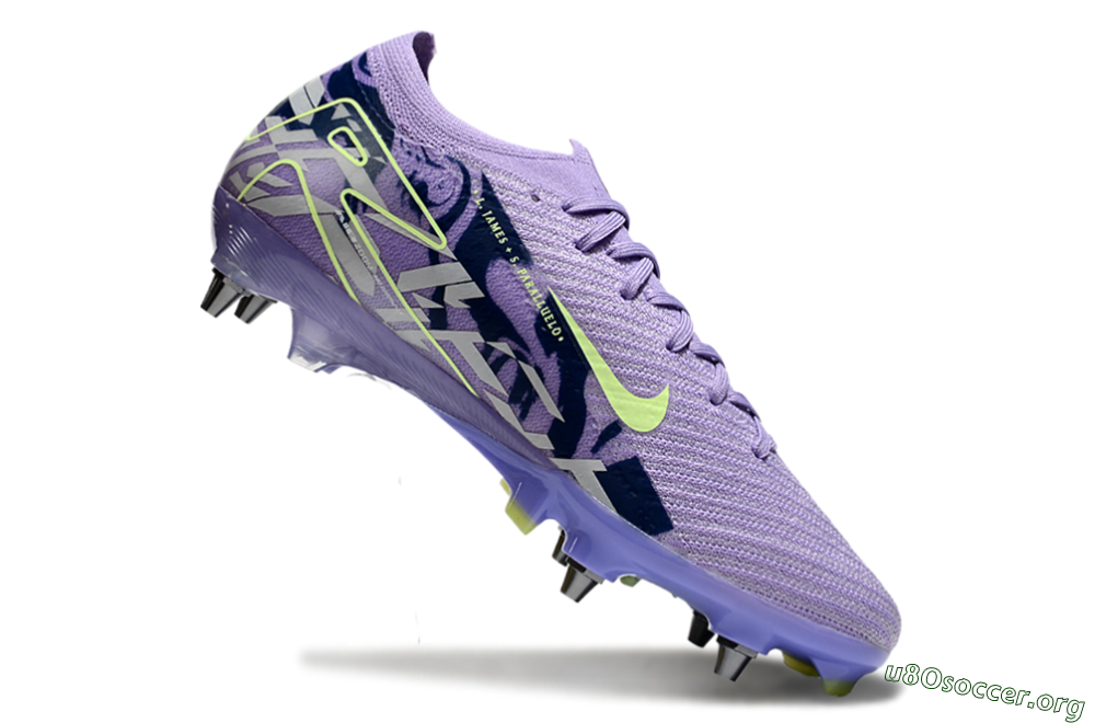 Nike Air Zoom Mercurial Vapor 16 Elite SG Football Boots - Purple/Yellow/White 4