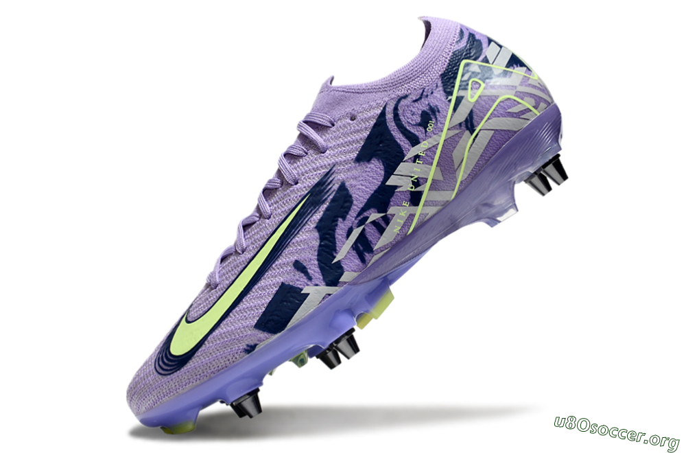 Nike Air Zoom Mercurial Vapor 16 Elite SG Football Boots - Purple/Yellow/White 5