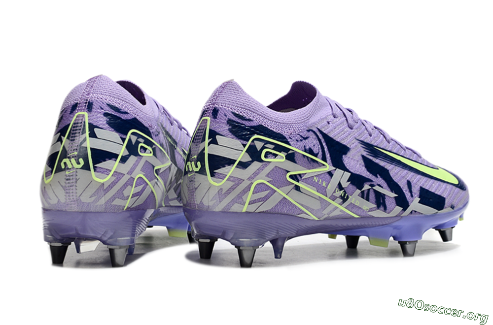 Nike Air Zoom Mercurial Vapor 16 Elite SG Football Boots - Purple/Yellow/White 6