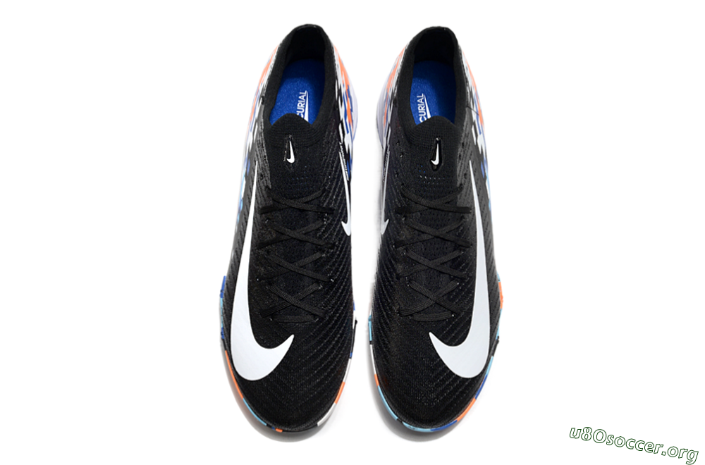 Nike Air Zoom Mercurial Vapor 16 Elite TF Football Shoes - Black/Blue/Orange 4
