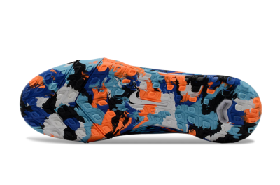 Nike Air Zoom Mercurial Vapor 16 Elite TF Football Shoes - Black/Blue/Orange