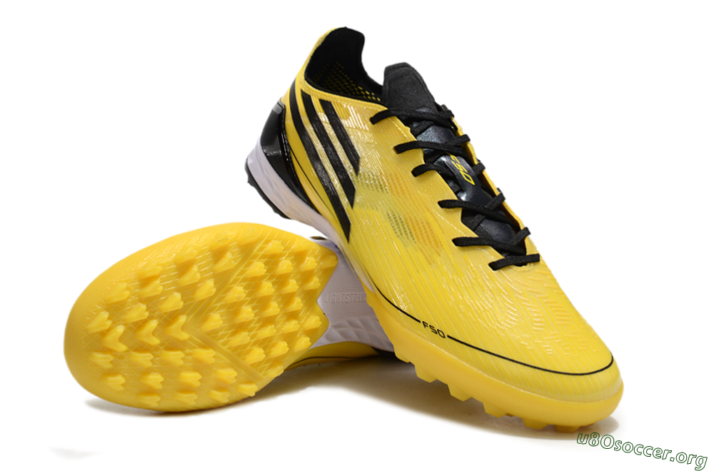 Adidas F50 Pro TF Football Shoes - Yellow/Black/White 0
