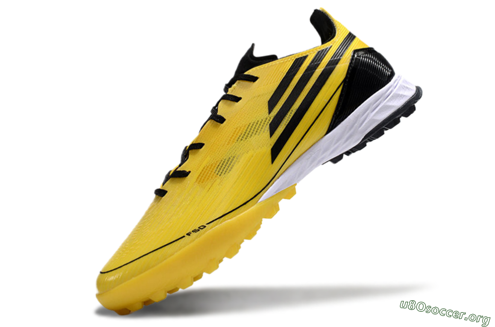 Adidas F50 Pro TF Football Shoes - Yellow/Black/White 5