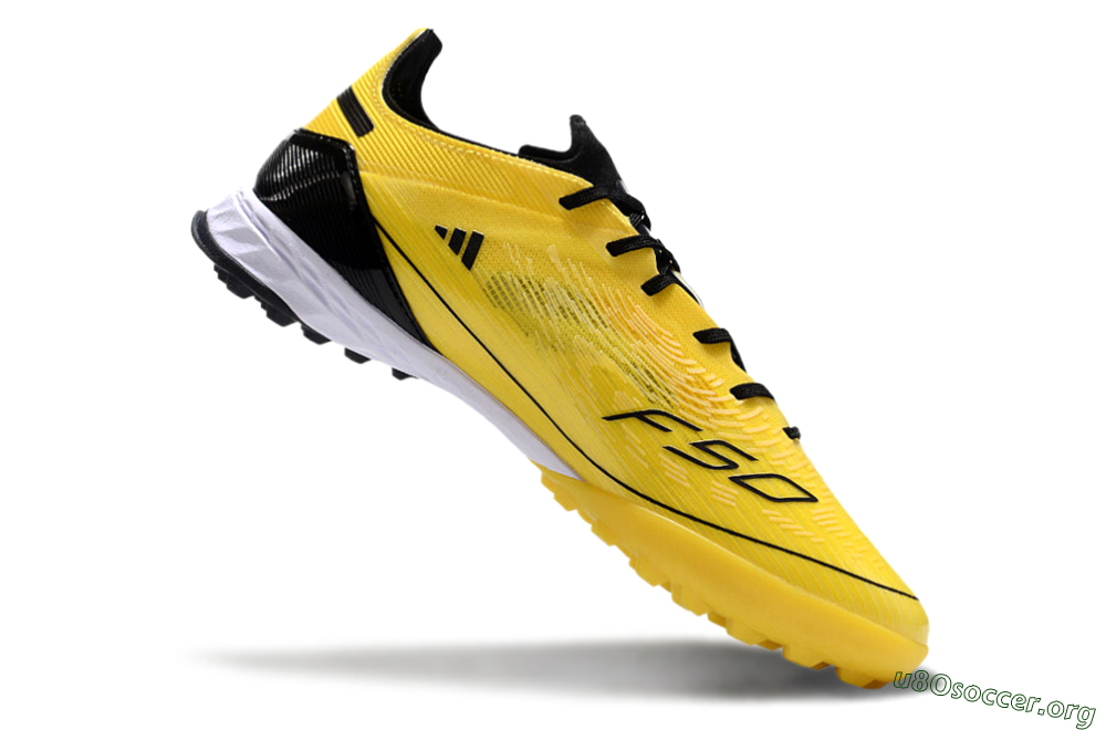 Adidas F50 Pro TF Football Shoes - Yellow/Black/White 4