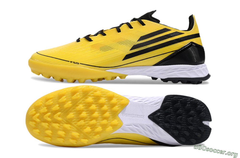 Adidas F50 Pro TF Football Shoes - Yellow/Black/White 1