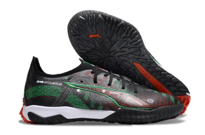 Puma Ultra Ultimate TF Football Shoes - Black/Red/Green