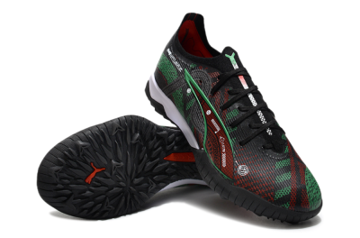 Puma Ultra Ultimate TF Football Shoes - Black/Red/Green