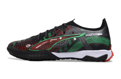 Puma Ultra Ultimate TF Football Shoes - Black/Red/Green