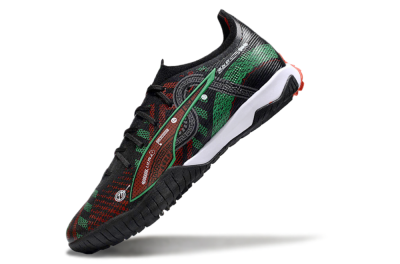 Puma Ultra Ultimate TF Football Shoes - Black/Red/Green
