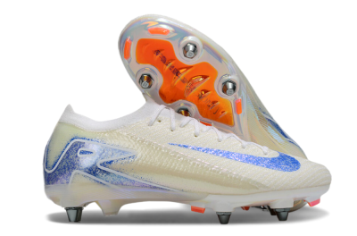 Nike Air Zoom Mercurial Vapor 16 Elite SG Football Boots - Beige/Blue/White