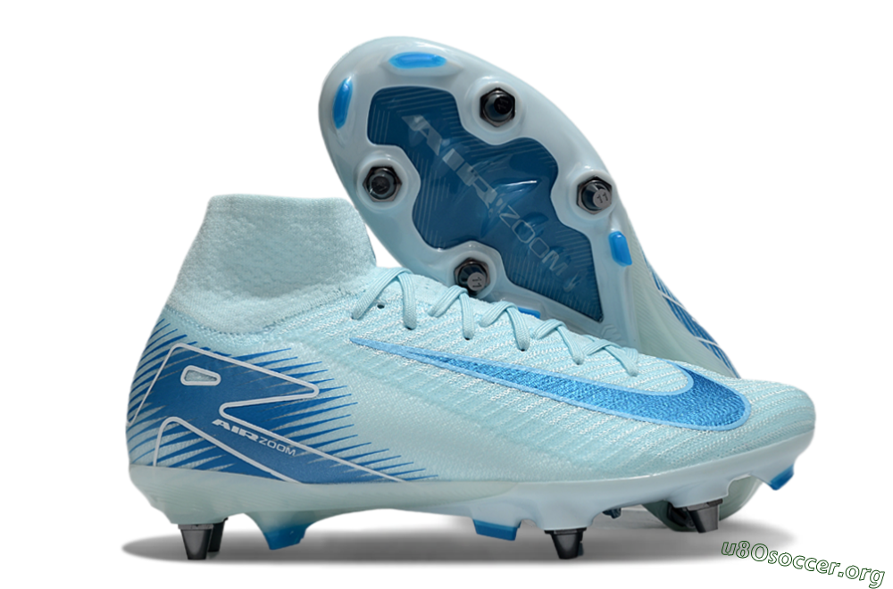 Nike Air Zoom Mercurial Superfly 10 Elite SG Football Boots - Jade/Blue/White 2