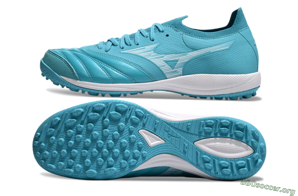 Mizuno Morelia Neo Sala M8 TF Football Shoes - Jade/White 1