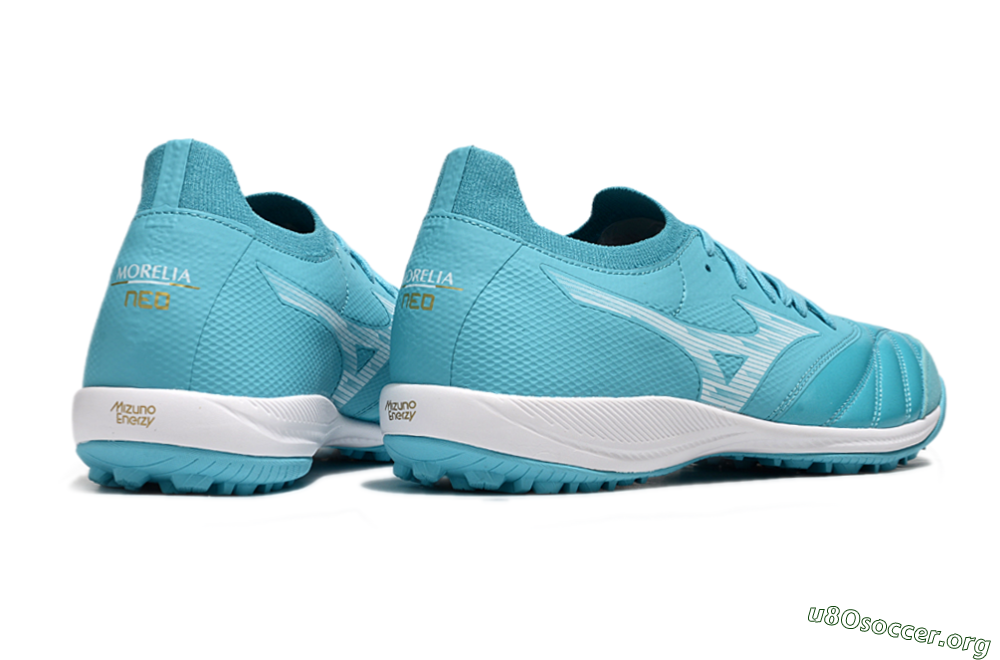Mizuno Morelia Neo Sala M8 TF Football Shoes - Jade/White 6