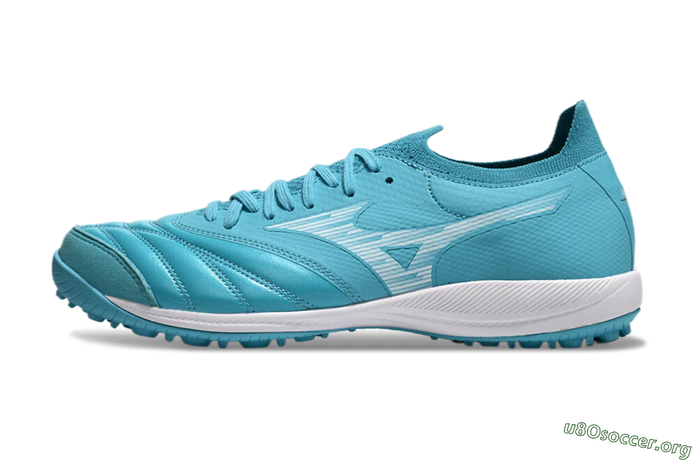 Mizuno Morelia Neo Sala M8 TF Football Shoes - Jade/White 3