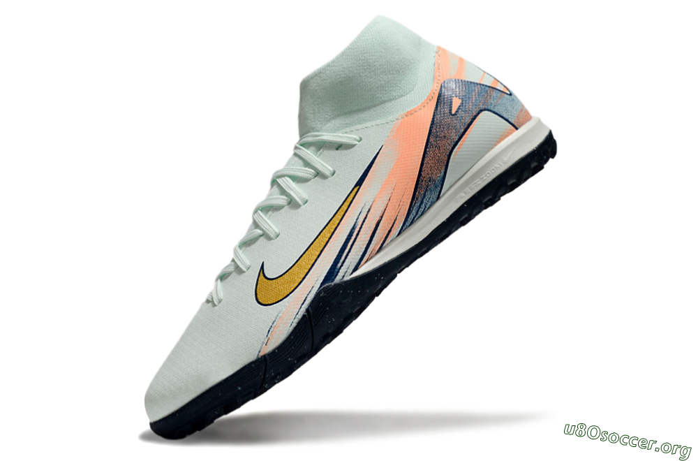 Nike Air Zoom Mercurial Superfly 10 Academy TF Football Shoes - Jade/Gold/Pink 5