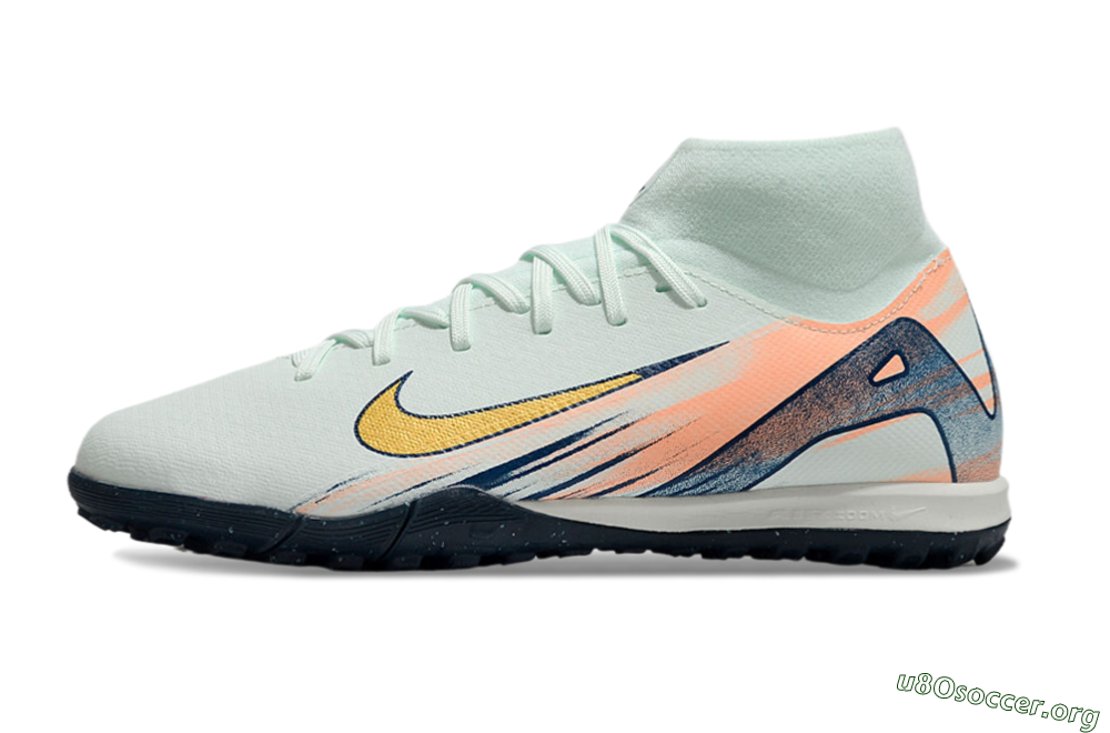 Nike Air Zoom Mercurial Superfly 10 Academy TF Football Shoes - Jade/Gold/Pink 3