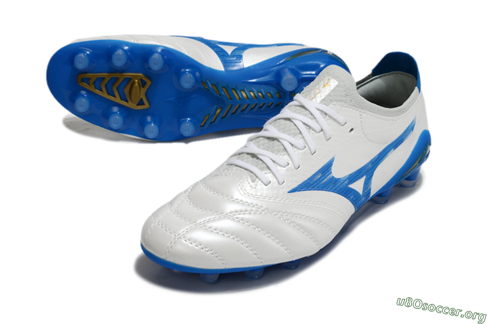 Mizuno Morelia Neo 4 FG Football Boots - White/Blue 0