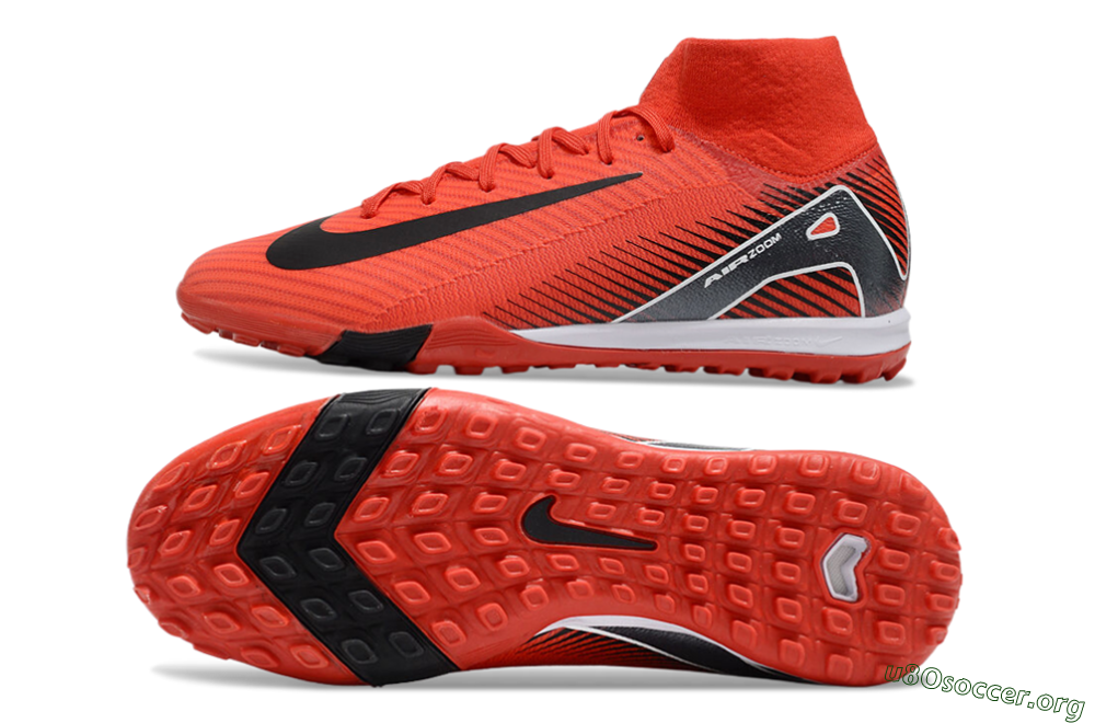 Nike Air Zoom Mercurial Superfly 10 Elite TF Football Shoes - Red/Black/White 1