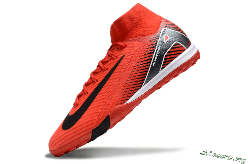 Nike Air Zoom Mercurial Superfly 10 Elite TF Football Shoes - Red/Black/White 5