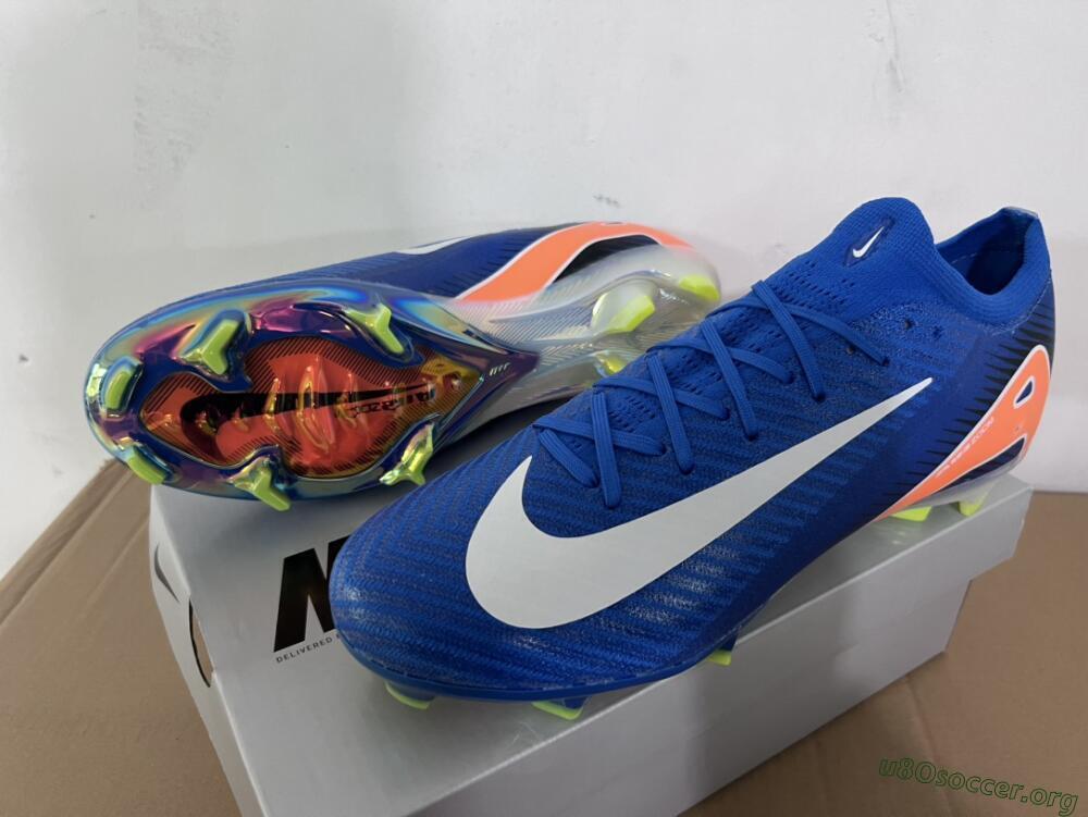 Nike Air Zoom Mercurial Vapor 16 Elite FG Football Boots - Blue/White/Orange