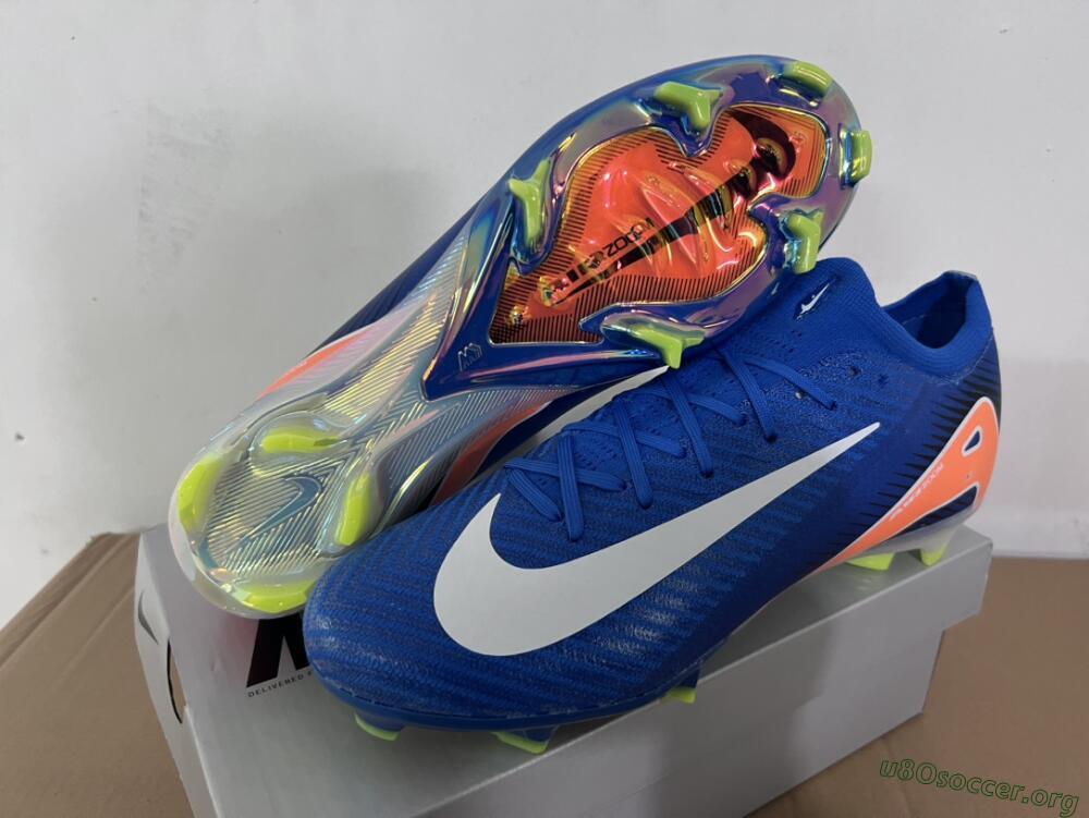 Nike Air Zoom Mercurial Vapor 16 Elite FG Football Boots - Blue/White/Orange