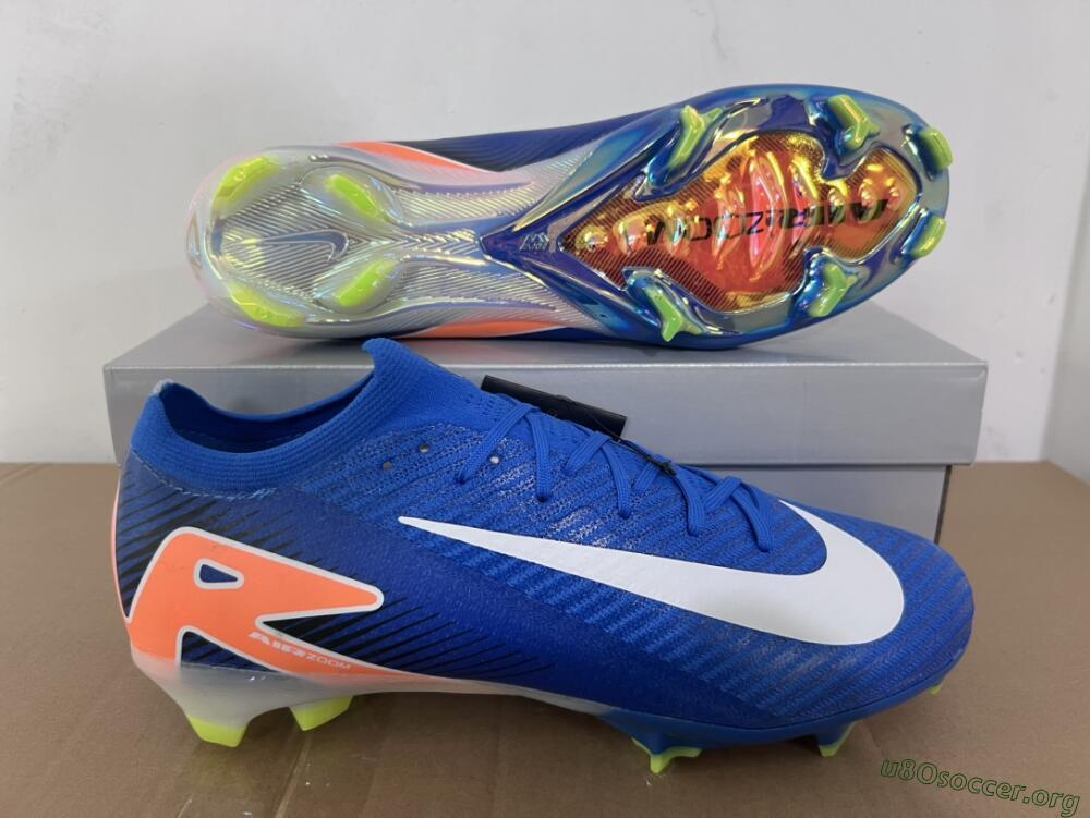 Nike Air Zoom Mercurial Vapor 16 Elite FG Football Boots - Blue/White/Orange