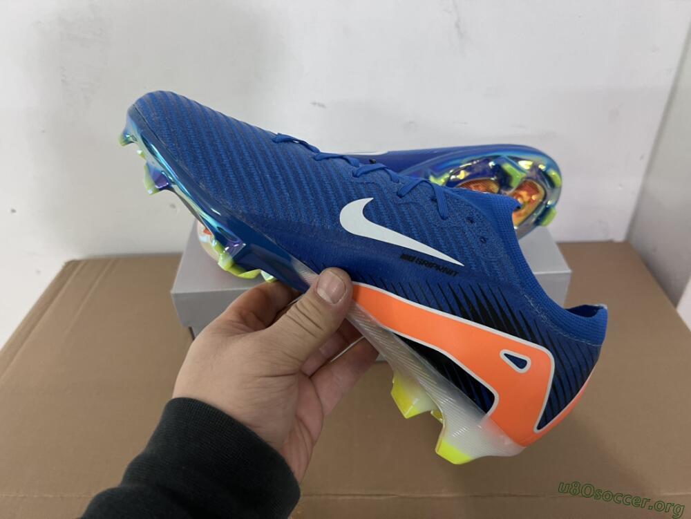 Nike Air Zoom Mercurial Vapor 16 Elite FG Football Boots - Blue/White/Orange