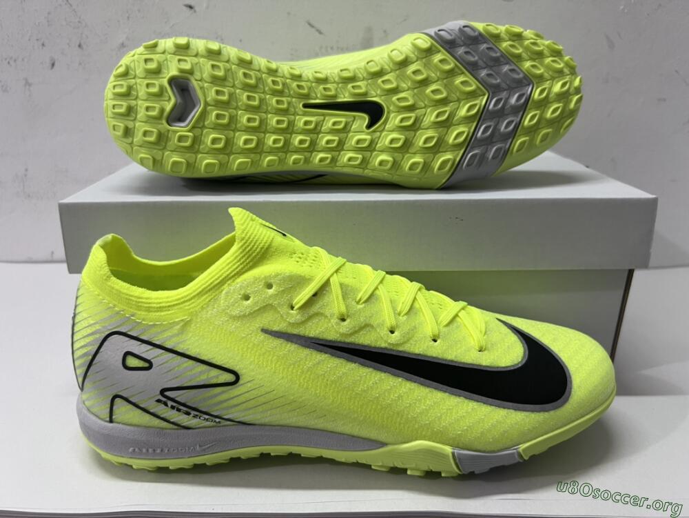 Nike Air Zoom Mercurial Vapor 16 Elite TF Football Shoes - Yellow/Black/White
