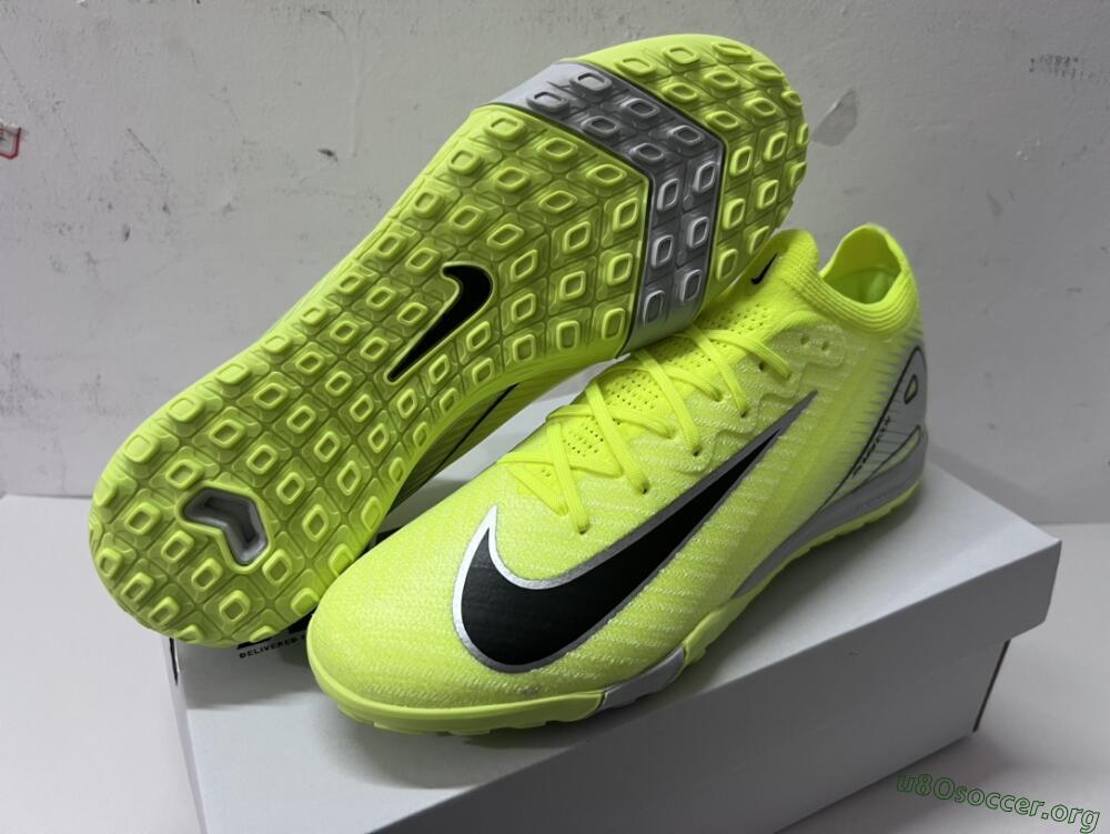 Nike Air Zoom Mercurial Vapor 16 Elite TF Football Shoes - Yellow/Black/White