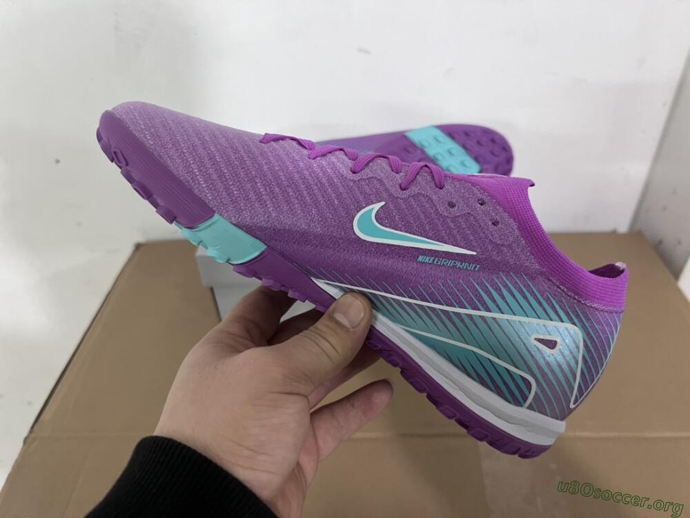 Nike Air Zoom Mercurial Vapor 16 Elite TF Football Shoes - Purple/Jade/White