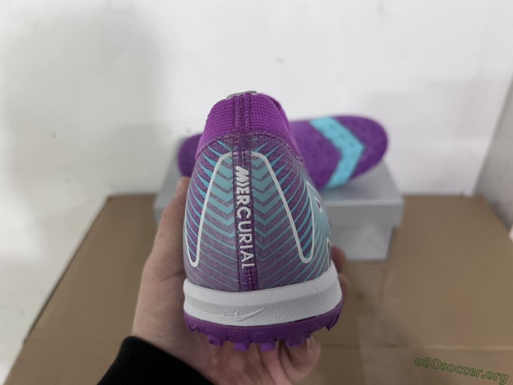 Nike Air Zoom Mercurial Vapor 16 Elite TF Football Shoes - Purple/Jade/White