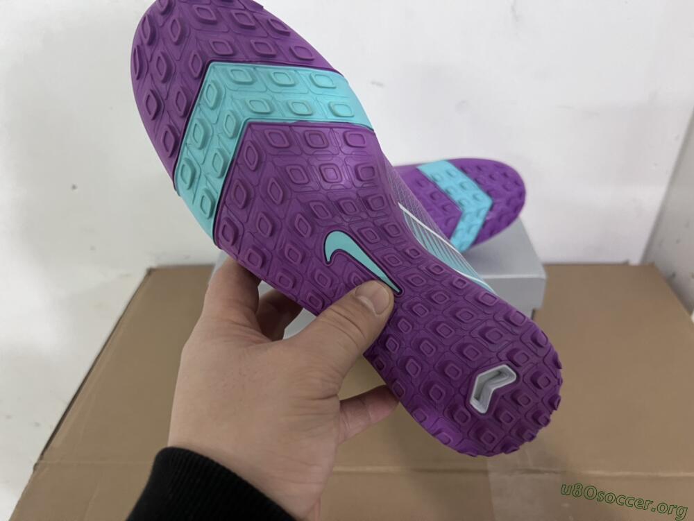 Nike Air Zoom Mercurial Vapor 16 Elite TF Football Shoes - Purple/Jade/White