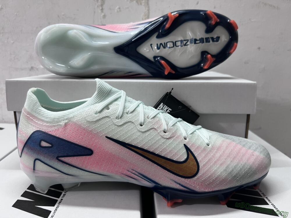 Nike Air Zoom Mercurial Vapor 16 Elite FG Football Boots - Jade/Gold/Pink/Blue