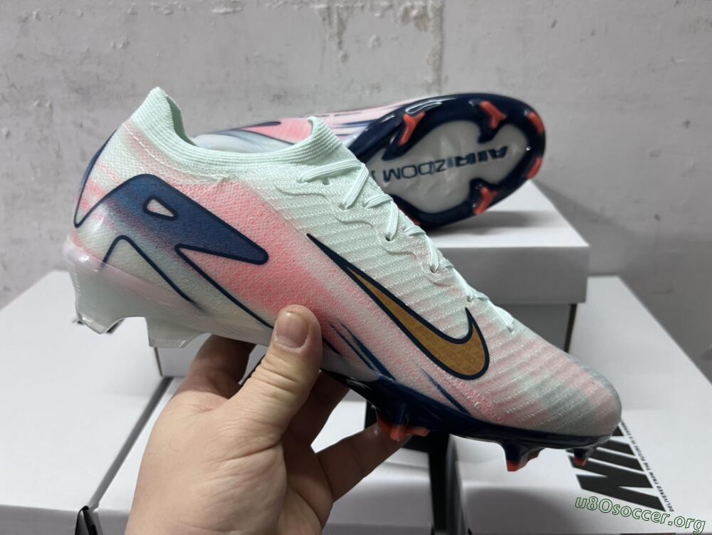 Nike Air Zoom Mercurial Vapor 16 Elite FG Football Boots - Jade/Gold/Pink/Blue