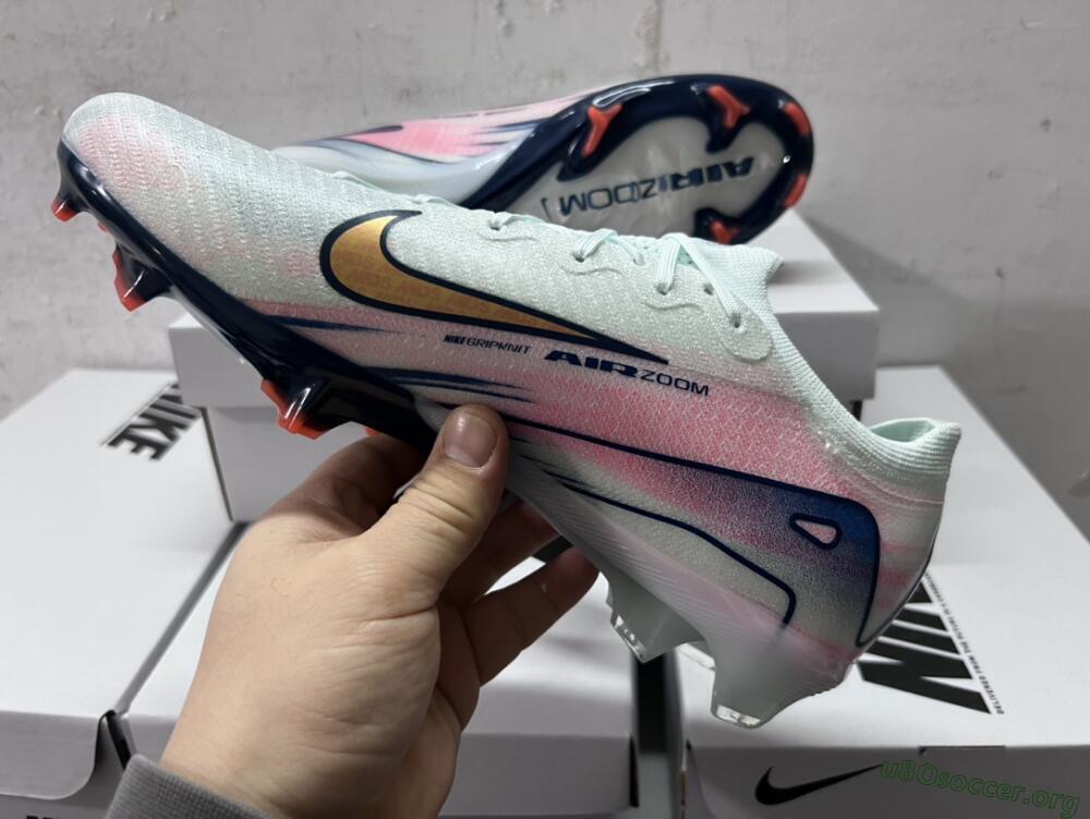 Nike Air Zoom Mercurial Vapor 16 Elite FG Football Boots - Jade/Gold/Pink/Blue