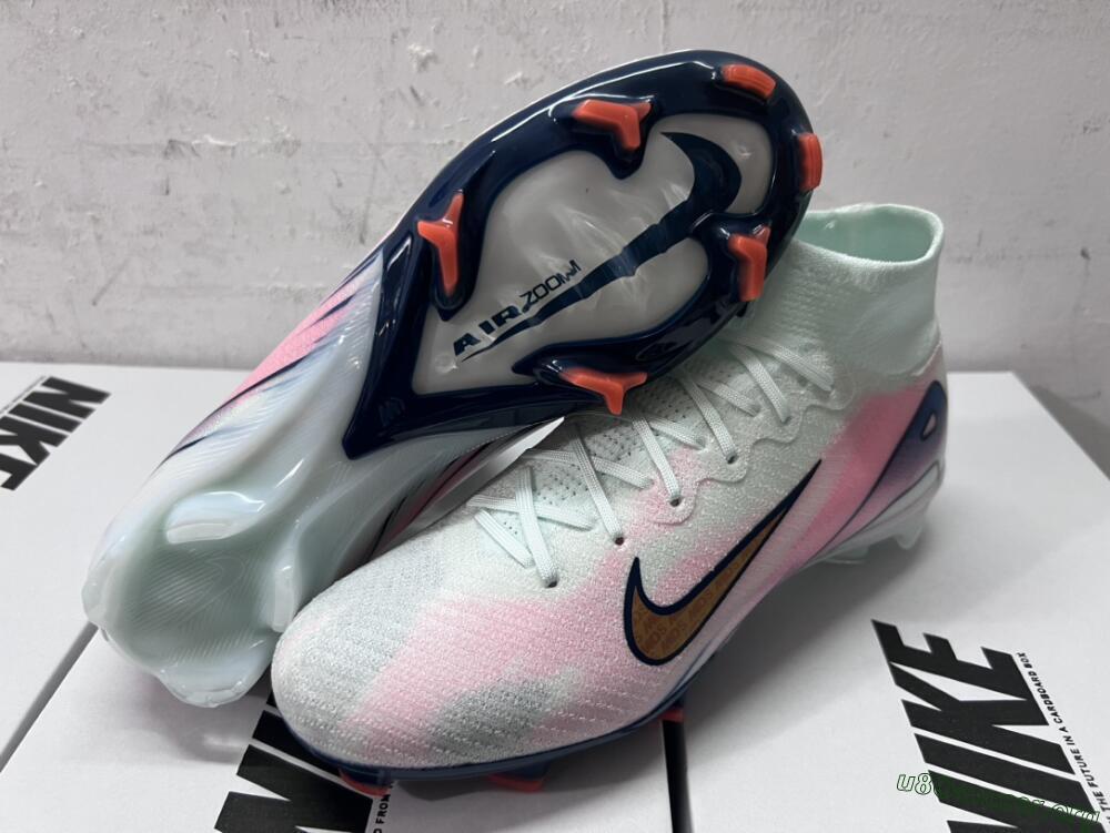 Nike Air Zoom Mercurial Superfly 10 Elite FG Football Boots - Jade/Pink/Gold