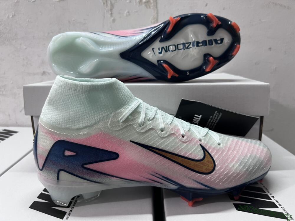 Nike Air Zoom Mercurial Superfly 10 Elite FG Football Boots - Jade/Pink/Gold