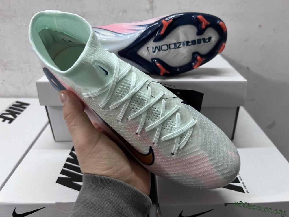 Nike Air Zoom Mercurial Superfly 10 Elite FG Football Boots - Jade/Pink/Gold
