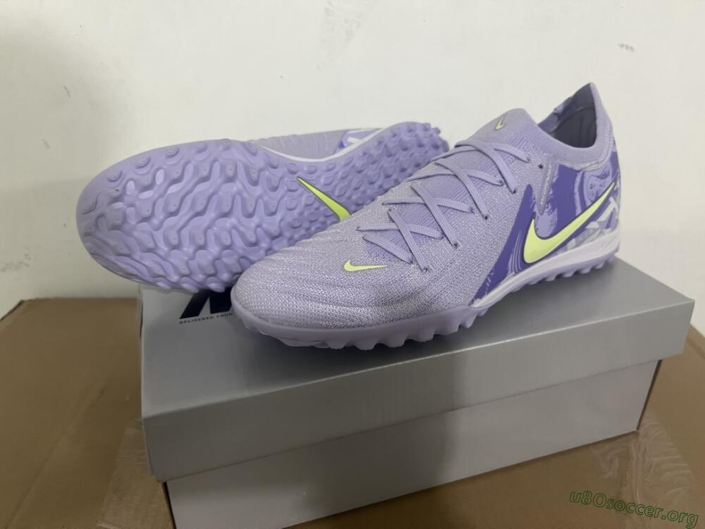 Nike Phantom GX 2 Elite TF Football Shoes - Purple/Yellow/White