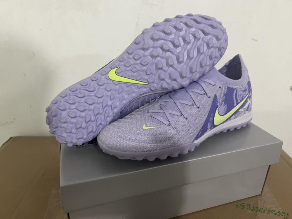 Nike Phantom GX 2 Elite TF Football Shoes - Purple/Yellow/White