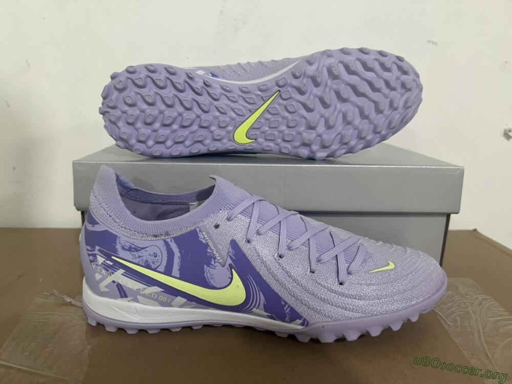 Nike Phantom GX 2 Elite TF Football Shoes - Purple/Yellow/White