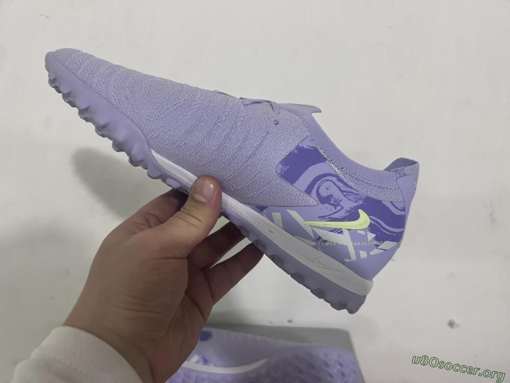 Nike Phantom GX 2 Elite TF Football Shoes - Purple/Yellow/White