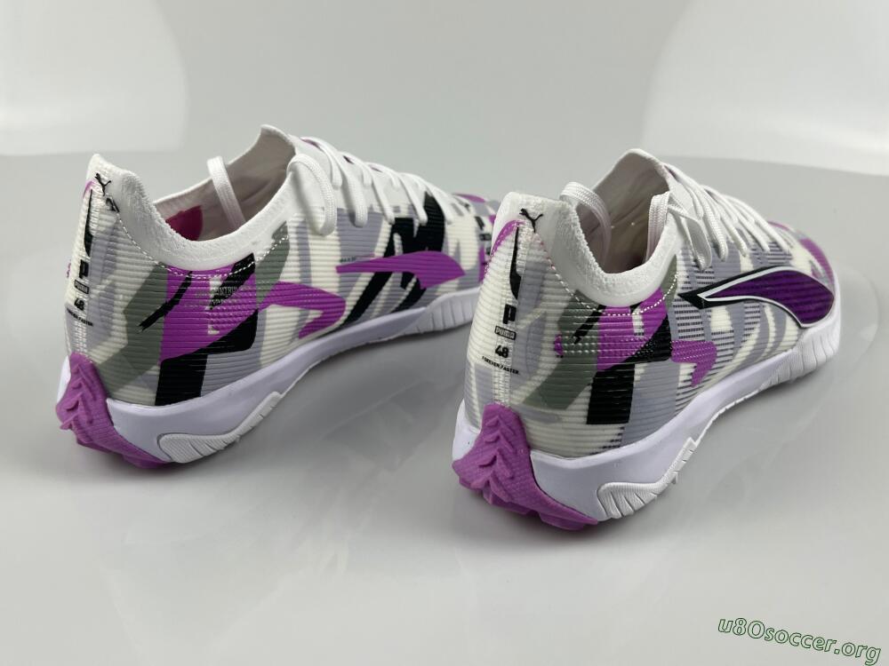 Puma Ultra Ultimate TF Football Shoes - White/Purple/Black