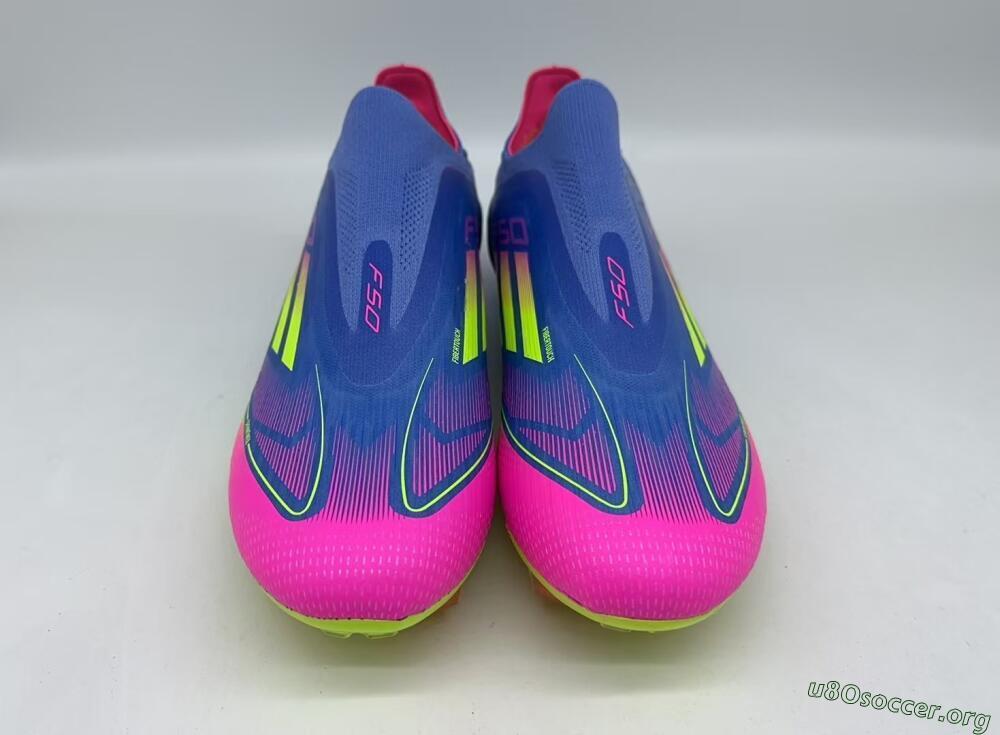 Adidas F50 Elite FG Football Boots - Blue/Pink/Yellow
