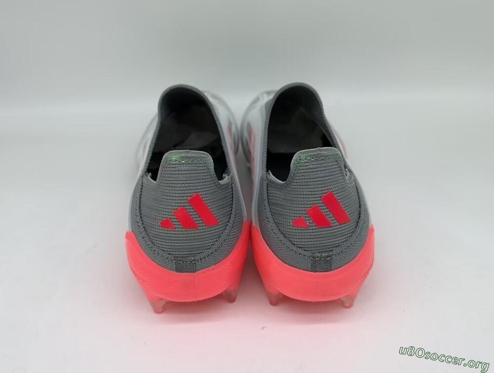 Adidas F50 Elite Laceless FG Football Boots - White/Silver/Red