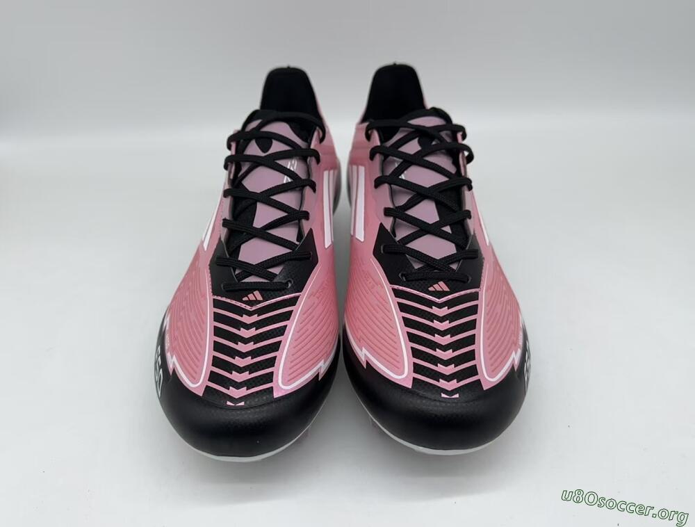 Messi x Adidas F50 Elite FG Football Boots - Pink/Black/White