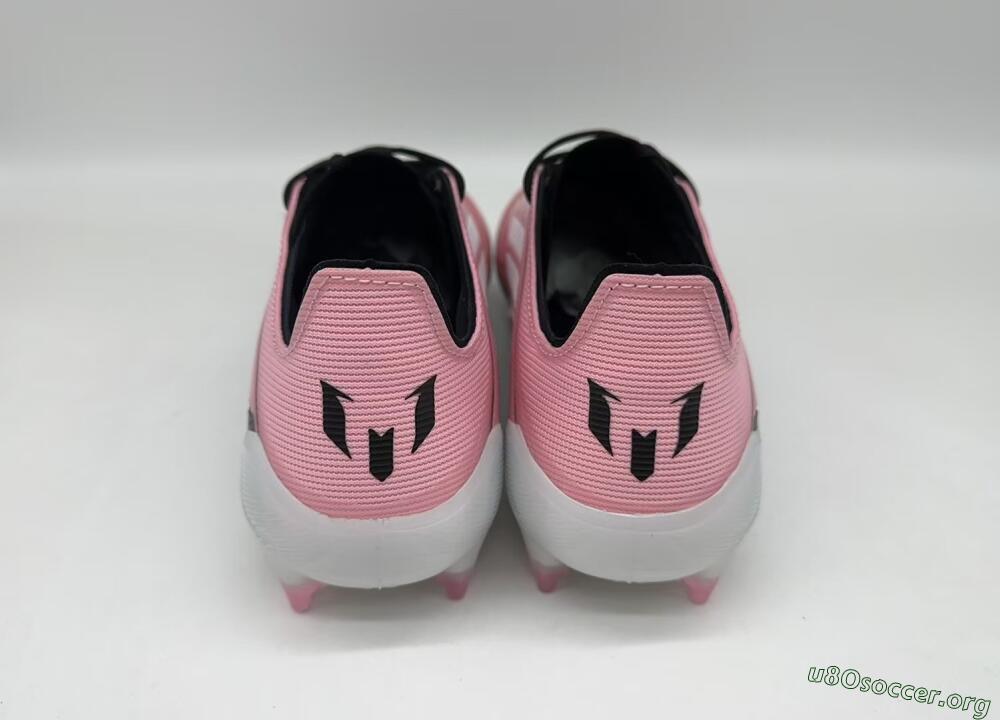 Messi x Adidas F50 Elite FG Football Boots - Pink/Black/White