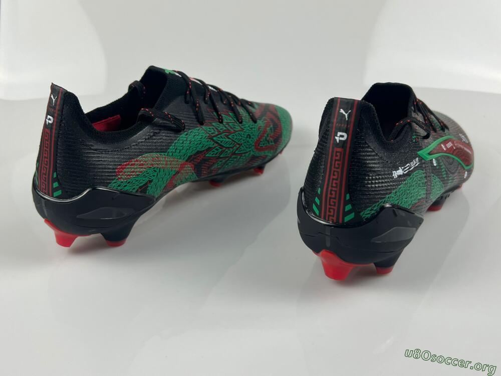 Puma Ultra Ultimate FG Football Boots - Black/Red/Green
