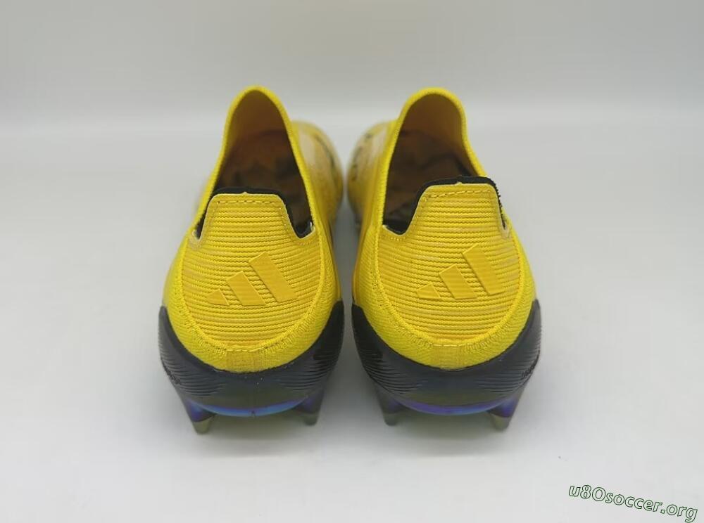 Adidas F50 Elite Laceless FG Football Boots - Yellow/Black/Gold