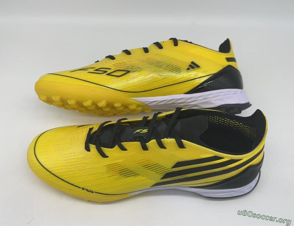 Adidas F50 Pro TF Football Shoes - Yellow/Black/White